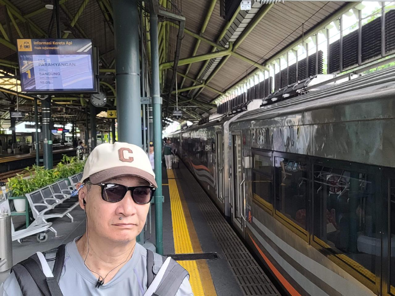 Waiting for train to Bandung